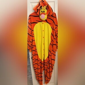Orange and Yellow Tigger Adult Onesie
